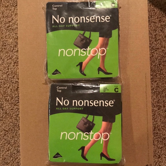 No Nonsense Accessories New 2 Pr No Nonsense Control Top Support